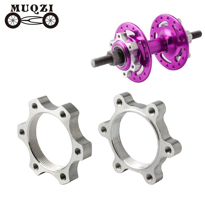 MUQZI 2 pz 44MM 48MM ruota libera cassetta filettatura mozzo discoteca freno rotore 6 bulloni adattatore flangia bicicletta