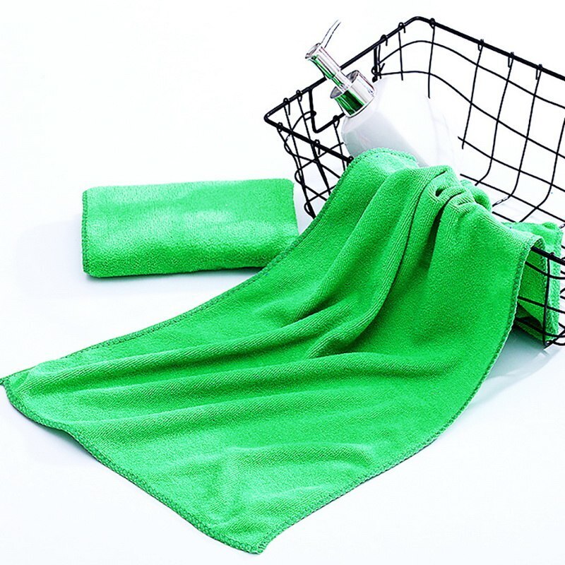 DIDIHOU 30x70cm petit Polyester absorbant petite serviette en microfibre serviette de bain à séchage rapide salle de bain serviettes de cuisine fournitures: 10