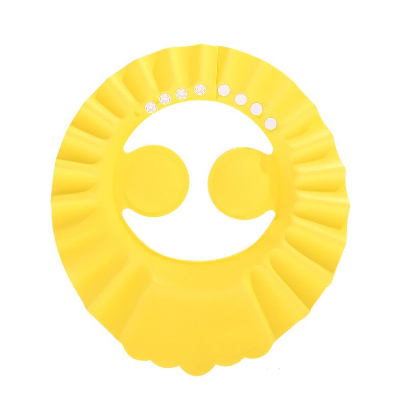 1pc bébé shampooing bonnet de douche pour laver les cheveux doux et mousse réglable bain bain bonnet de protection chapeau bébé coupe de cheveux bonnet de douche: C YELLOW
