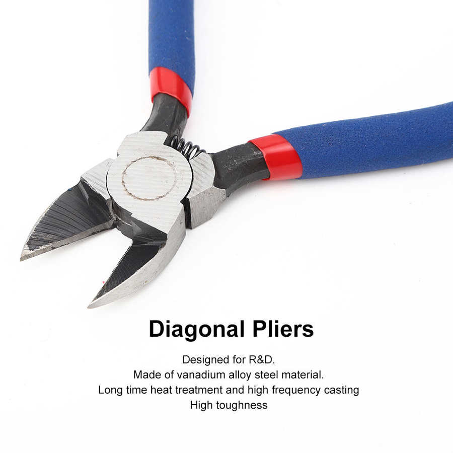 CNC Machine Parts Machine Parts Diagonal Plier Hand Cutter DIY Repair Tool Hardware Accessory Chrome Vanadium Alloy