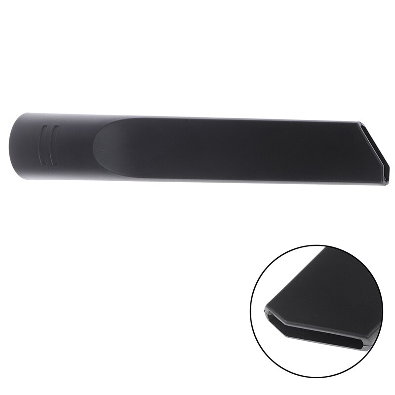 1pc Black PP Plastic Matte Texture Vacuum Cleaner Crevice Tool Port Corner Nook Cranny Tool Replacement 35mm