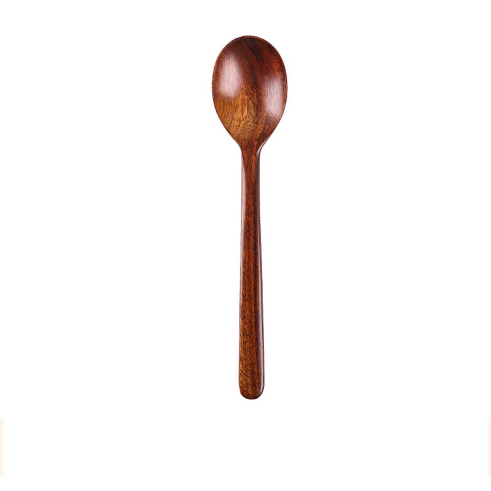 1Pcs Wooden Spoon Coffee Dessert Home Kitchen Utensils Rice Tea Honey Cooking Dining Tableware Teaspoons Kitchen Tools: B1