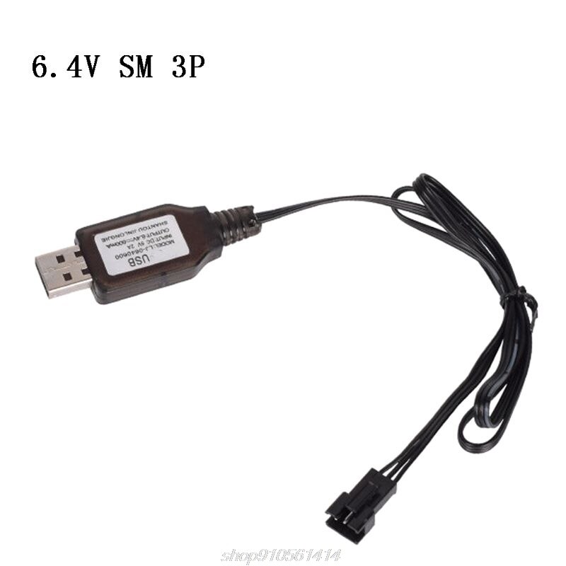 6.4V/7.4V Lader Li-Ion Batterij SM-3P Rc Speelgoed Afstandsbediening Speelgoed SM3P Draagbare Usb Lader J07 21: B 6.4V