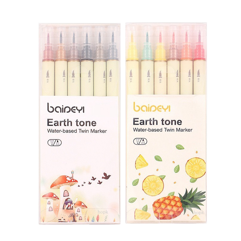 30 Farben Dual Spitze Marker Stifte, Flosse eliner und Aquarell Pinsel Stifte für Kunst skizzieren Kalligraphie oder Zeitschriften Zeichnung Färbung: Blau
