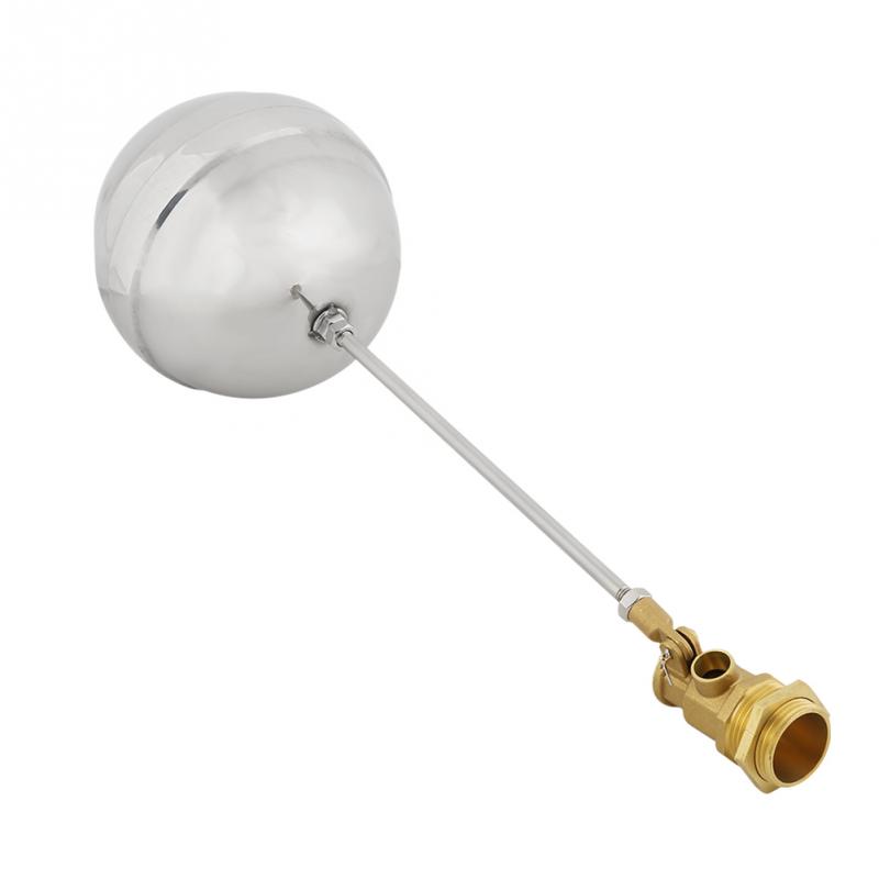1 PC Water Valve DN25 Float Ball G1 Brass Male Thread Water Float Ball Sensor Stainless Steel Float Ball Valve valvela solenoide