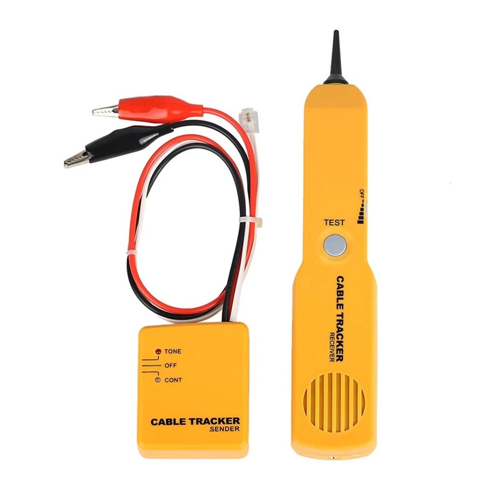 RJ11 Network Telephone Wire Cable Tester Toner Tracker Diagnose Tone Line Finder Detector Networking Tools: Default Title