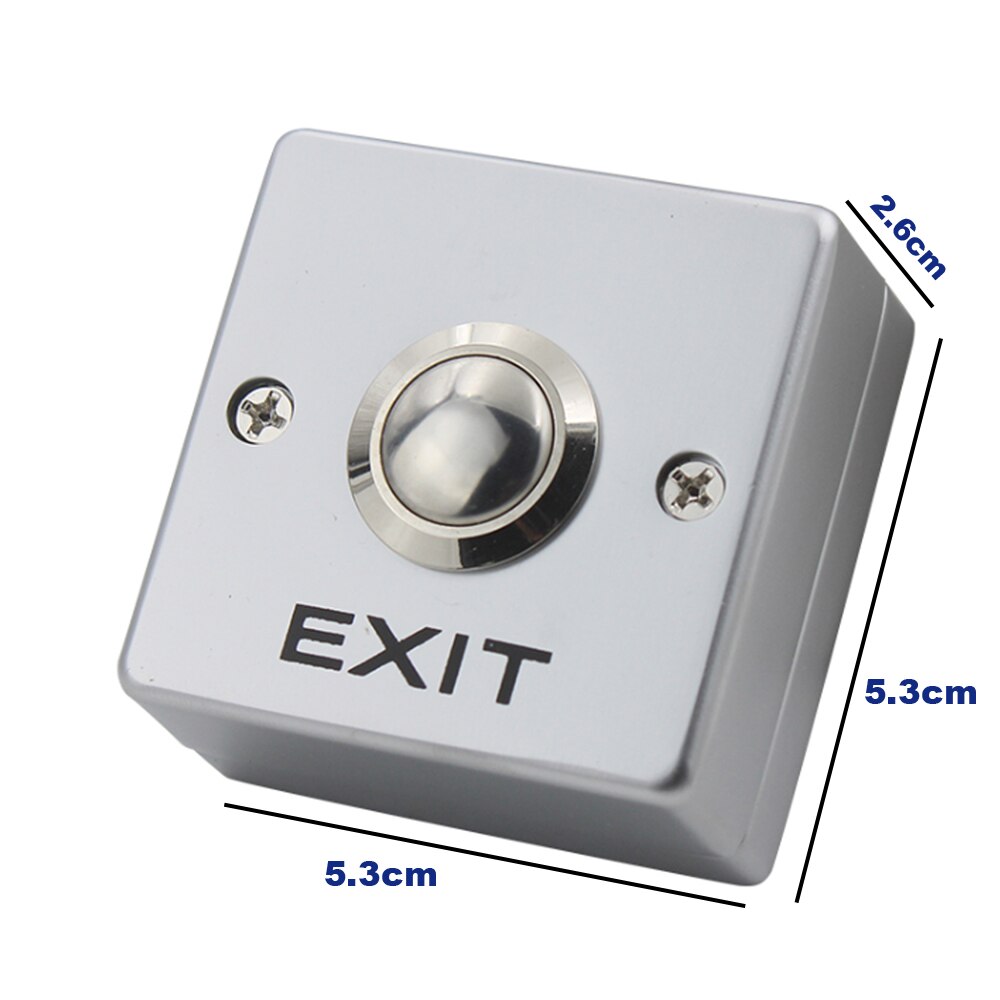Zinc Alloy GATE DOOR Exit Button Exit Switch For Door Access Control System Door Push Exit Door Release Button Switch