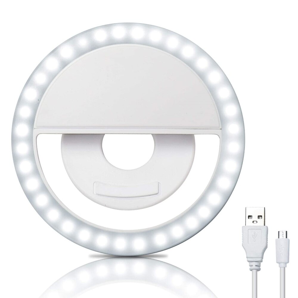 Selfie Ring Light Round Ring Lamp Ringlight With Tripod For Cell Phone Flash Light Led 36 Portable Clip For IPhone Xiaomi Photo