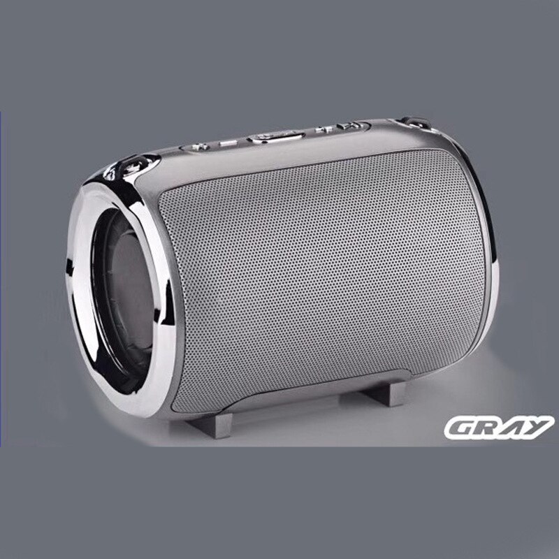 S518 muziek mini subwoofer plug-in card draadloze bluetooth speaker met radio functie: Grijs