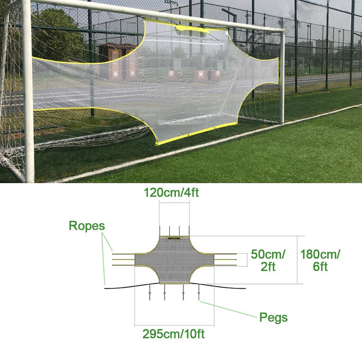 Portable 5 Person System Yellow White Game Goalkeeper Soccer Ball Net Goal Football Gate Outdoor Football Net Practical