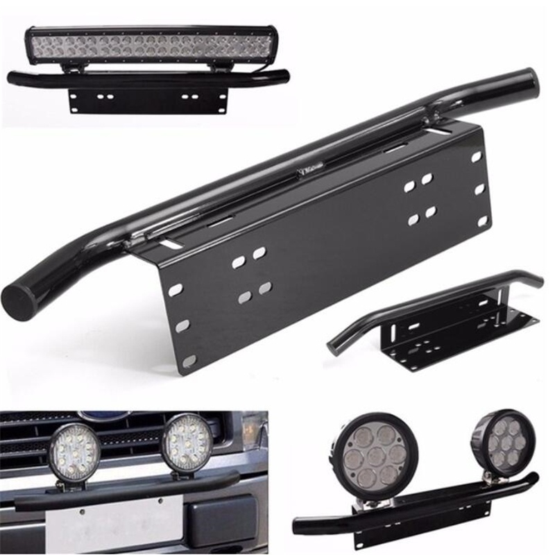 23Inch Auto Voorbumper Nummerplaat Beugel Aluminium Bull Bar Stijl Houder Voor Duiken Light Bar Truck Suv