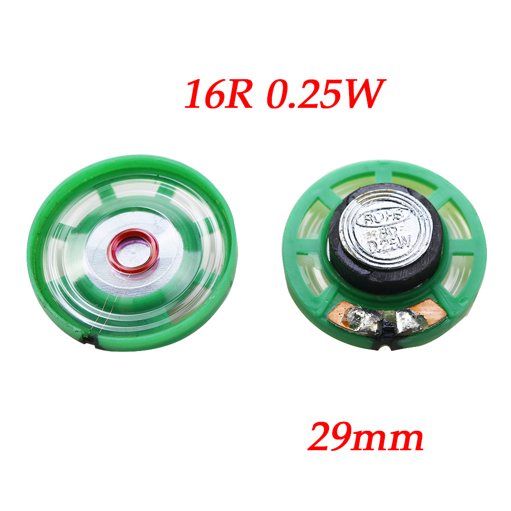 1 Uds 16 Ohm 0,25 W 0,5 W 16 Ohm timbre magnético externo altavoz de juguete 16R diámetro 21mm 23mm 27mm 29mm 36mm 40mm: Multicolor
