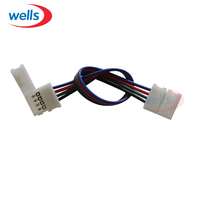 5Pcs 2pin 3pin 4pin 8Mm 10Mm Led Pcb Adapter Connector Voor 3528 5050 Enkele Kleur Rgb Led strip Licht