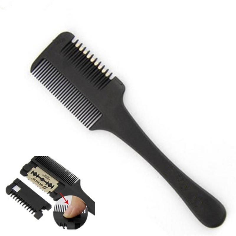2pcs Hair Cutter Comb Double Edge Hair Razor Trimmer Blades Thinning Comb DIY Styling Comb