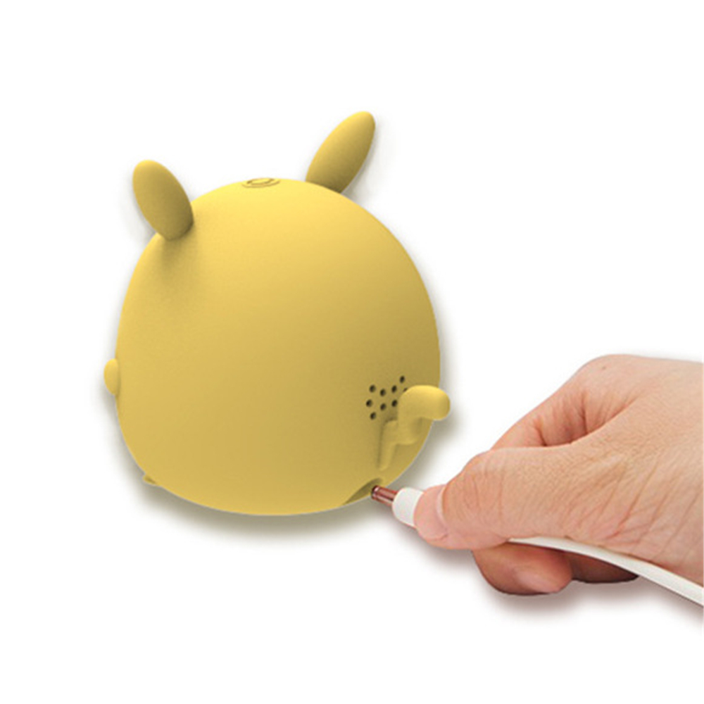 Digital Alarm Clock USB Charging Cartoon Pet Elf Clock for Kids Multifunctional Silicone Electronic Clock with LED Night Light