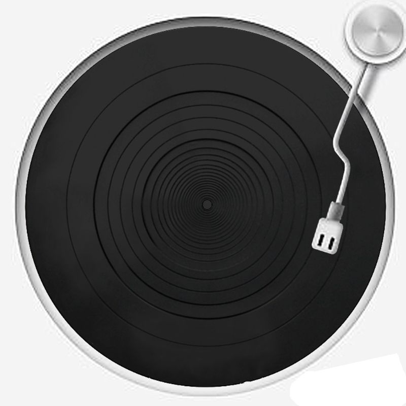 Alfombrilla antideslizante LP de goma antivibratoria de silicona para fonógrafo giradiscos accesorios para grabadores de vinilo