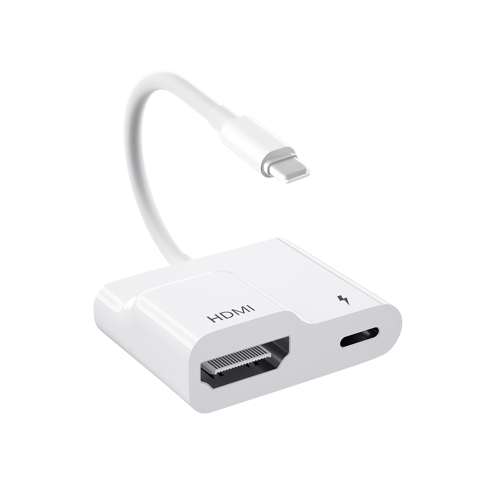 Lightning to HDMI Digital AV Adapter for iPhone 14/13/iPad to 1080P TV/Card Reader/USB/Ethernet Support Projector/Monitor: Orange