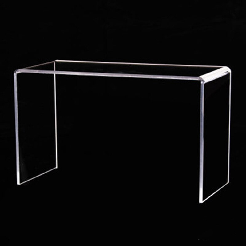 Exhibidor de pie con pantalla transparente de acrílico de 3 niveles, Exhibidor de exhibición para joyería, cosméticos, colección de maquillaje, soporte organizador
