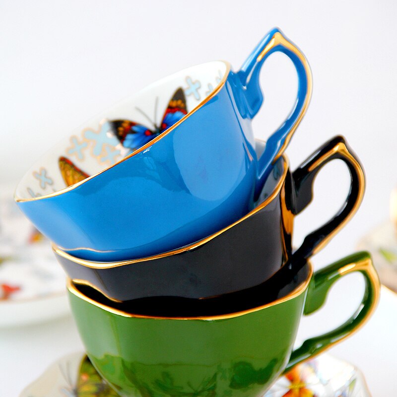 Tazas de café de cerámica para el desayuno, taza para la leche, té con bandeja, utensilios de cocina creativos, Prenest de boda y cumpleaños