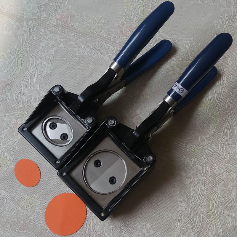 Hand Held Manual Ronde 25Mm 32Mm 38Mm 44Mm Papier Grafisch Punch Die Cutter Voor Pro Button maker