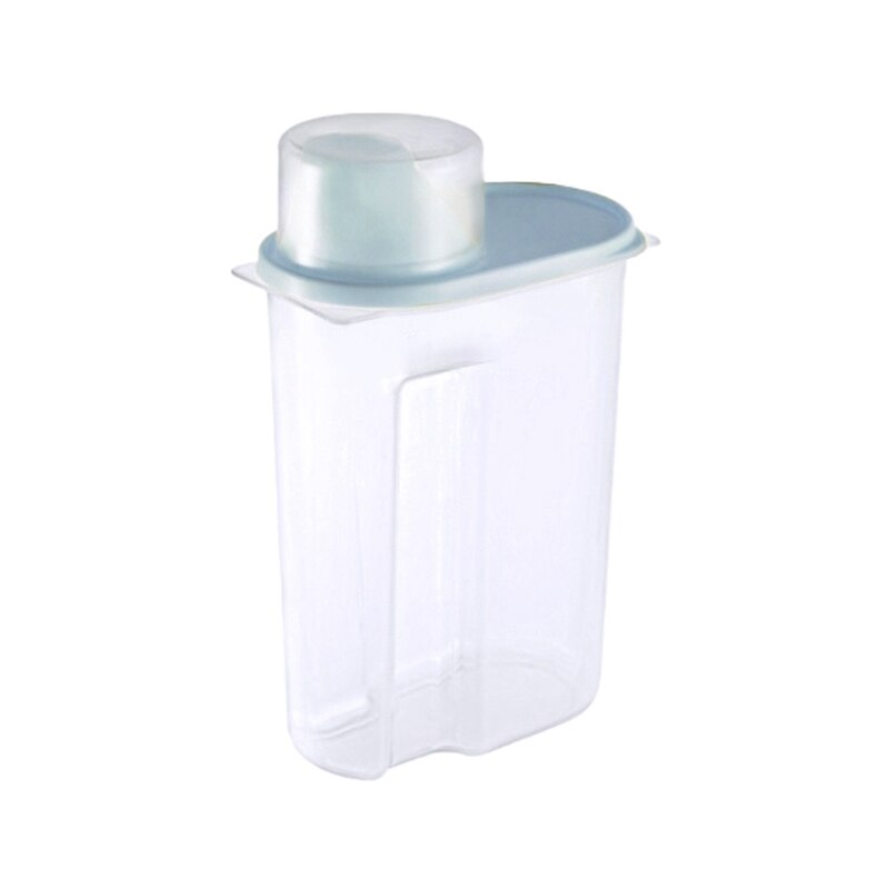 1,9/2.5L dispensador de cereales con caja de almacenamiento con tapa envase de plástico para arroz alimentos sellado tarro latas para cocina grano frutos secos refrigerios: L / L
