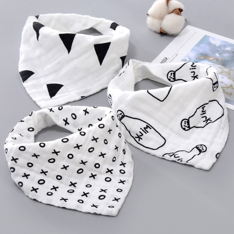 Babador de silicone para bebês, lenço triangular, toalha para alimentação de bebês, babador de saliva