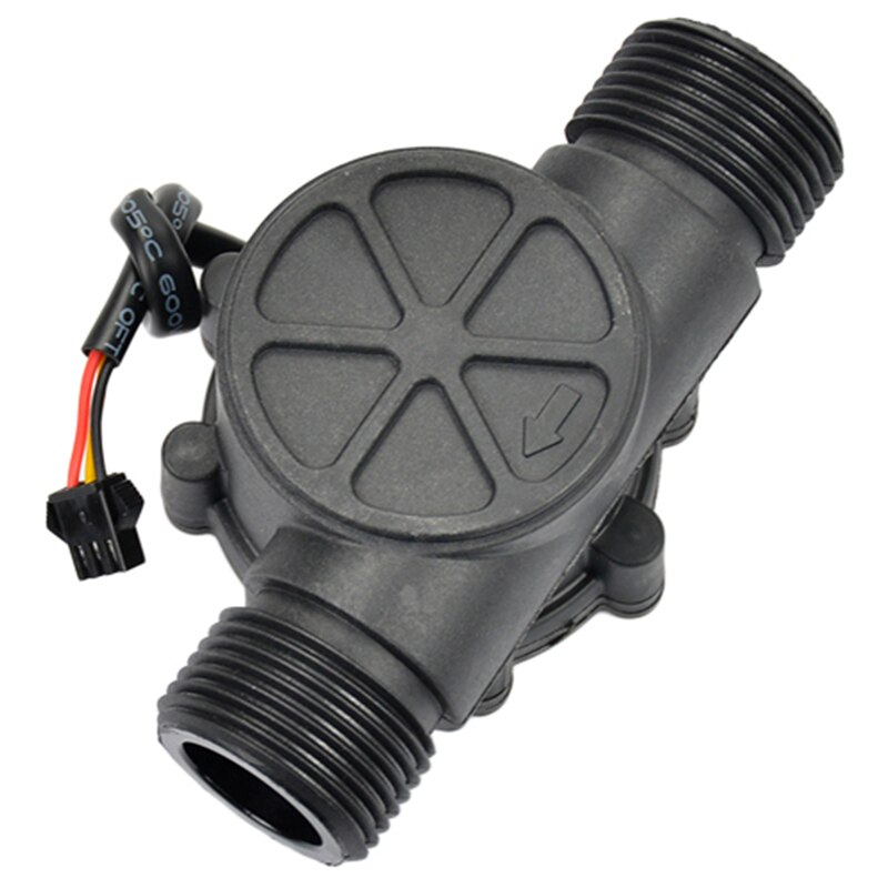 1Pcs Water Flow Sensor DN25 DC3.5-24V 1 Inch 2-100L/Min Hall Flowmeter Heat Pump Water Heater Flow Meter Switch Counter: Default Title