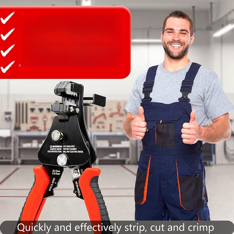 Multifunctionele automatische striptang Buisvormige glasvezelkabel Snel gesneden draadcrimper Kabelstriptang