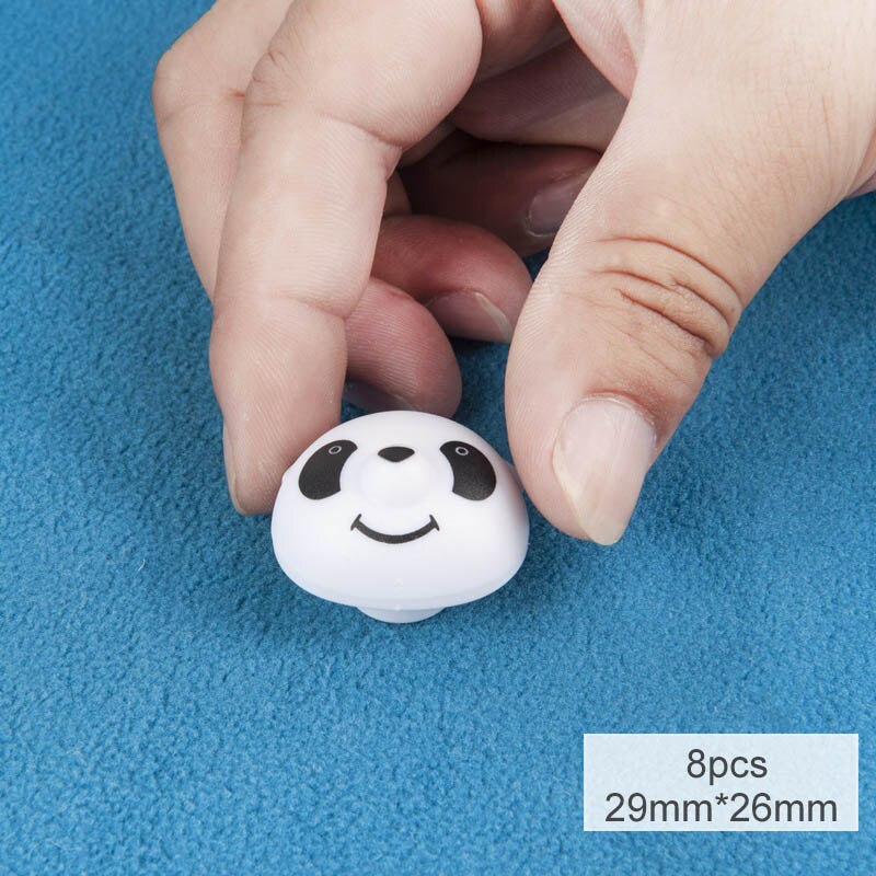 Housse de couette antidérapante, 8 pièces, porte-couette, attache de couverture pour la fixation du drap de lit, pinces en plastique: panda