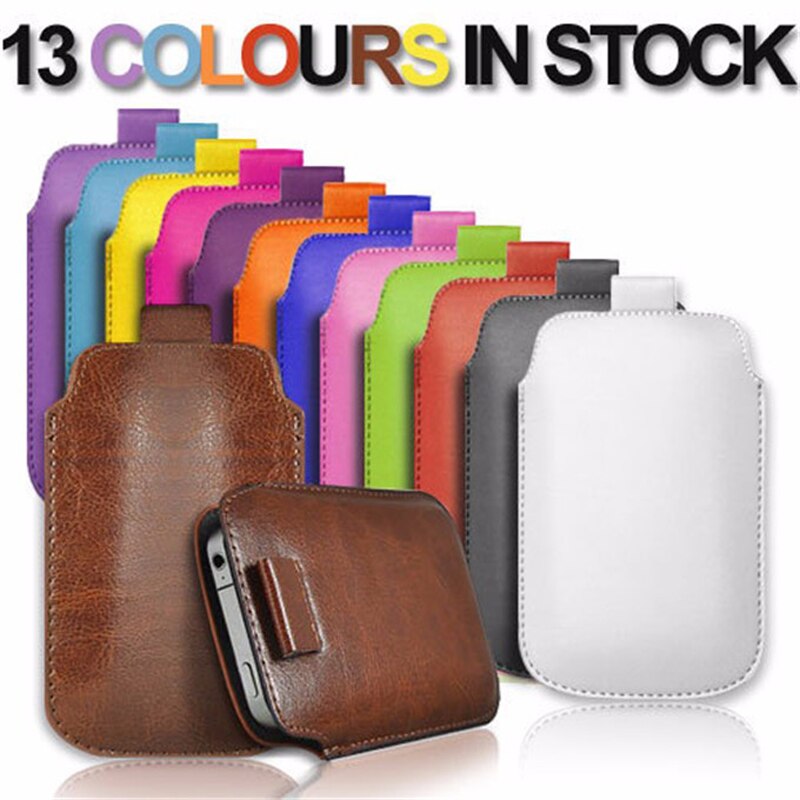 Voor Iphone 4 4S 4G Case Universal Pull Tab Pu Leather Sleeve Pouch Tassen Telefoon Gevallen Voor IPhone4 fundas Tas Voor IPhone4S Coque