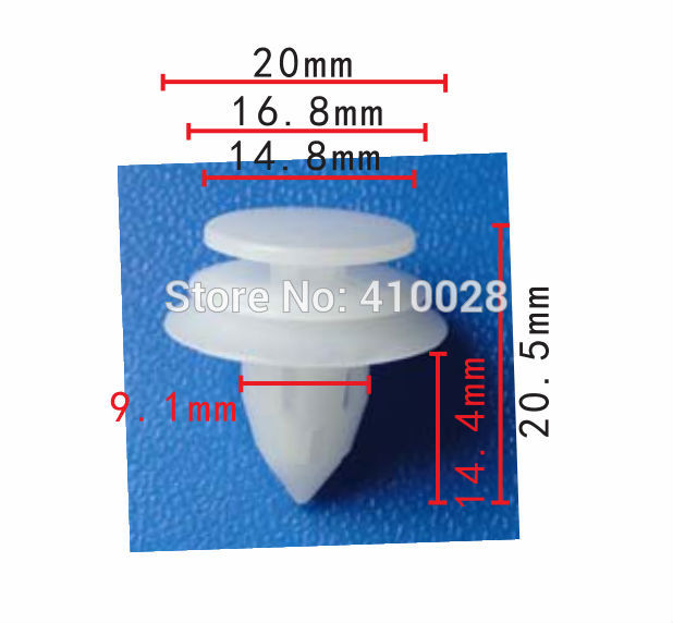 shhworldsea 100PCS panel wykończenia drzwi samochodu uchwyt weatherstrip retainer panel wykończeniowy klips tylnej klapy dla jeep dla toyota: Black