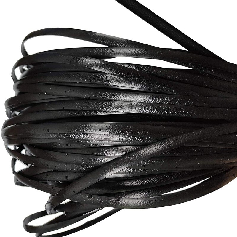 Rattan intrecciato, materiale di riparazione in vimini di plastica per sedia da giardino tavolo nero mobili da giardino cestino portaoggetti tessuto a mano fai-da-te