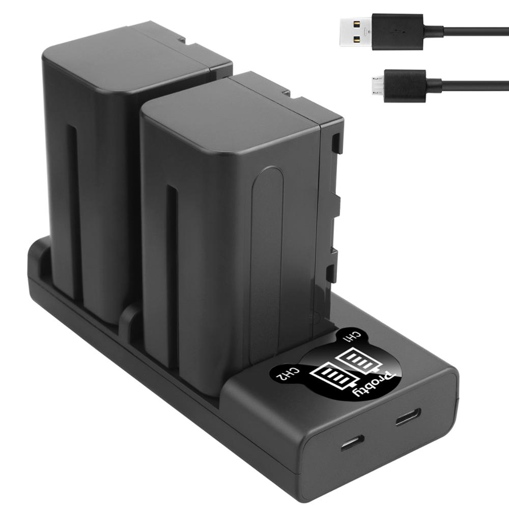 2 kpl 5200 mah np -f770 np-f750 np f770 np f750 npf 770 750 akkua + led -usb -laturi sony np -f550 np-f770 np-f750 f960 f970: lle