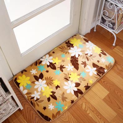 Tapis de sol romantique de chambre florale, tapis doux d'impression de Rose pour le salon moderne, salle de bains d'ouatine de corail Rug.40cm * 60cm