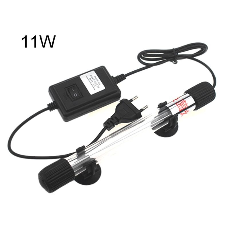 Fish Tank Sterilize Clean Lamp Submersible Fish Pond UV Disinfection for Aquarium Water Clean Clear Waterproof Light: 11W