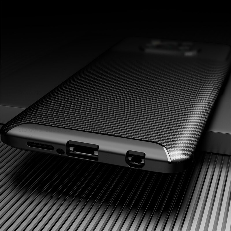 poco-x3 case carbon fiber tpu soft silicone shockproof coque for xiaomi pocophone little poco x3 x 3 nfc pocox3 pocophonex3 case