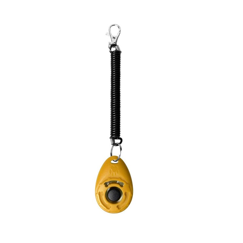 Pet Dog Training Clicker with Wrist Strap Dog Pet Training Clicker For Cats Puppy Birds Horses Behavioral Training Accessory: Yellow