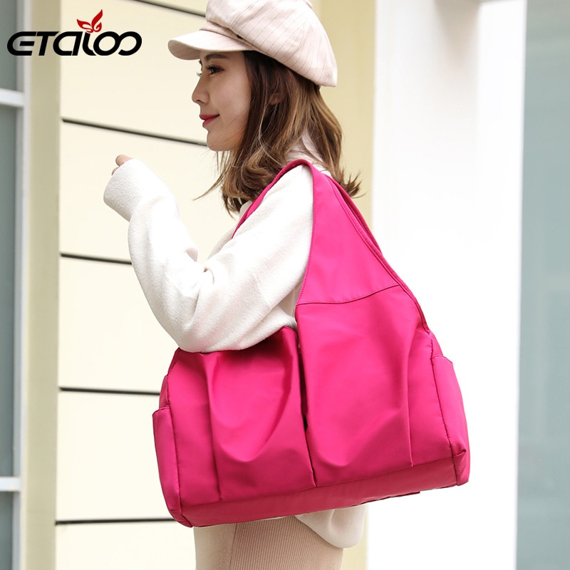 Bolso de mano informal para Mujer, bandolera mensajero, impermeable, de tela de nailon