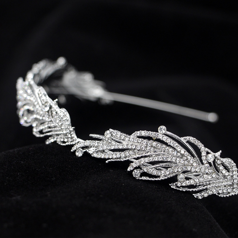 Handgemaakte Crystal Bridal Hoofdband Mini Bruids Hoofdtooi Hoofdtooi Diner Hoofddeksels Bruiloft Haar Accessoires