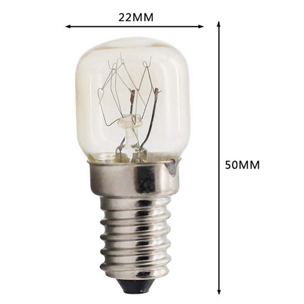 220 V 240 V Hochtemperatur-LED-Lampe, 15 W, 25 W, E14, 300 Grad Celsius, Mikrowelle, Toaster/Dampfglühbirnen, Dunstabzugshaubenlampen