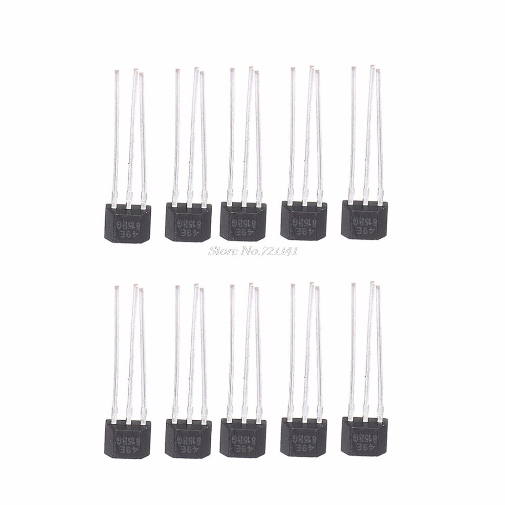 10 stk 49e hal element  oh49e spændingsregulator hall effekt sensor lineær switch