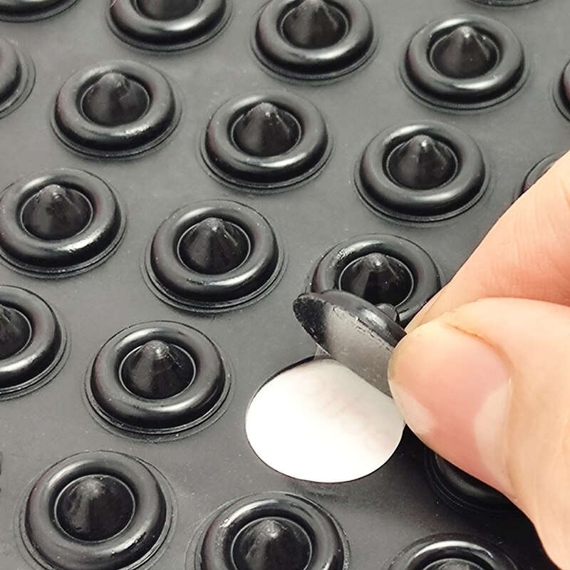 1Set Silicone Black Zelfklevende Meubilair Bumper Buffer Pads Anti-Slip Zelfklevende Collision Kussen Kastdeur bumper