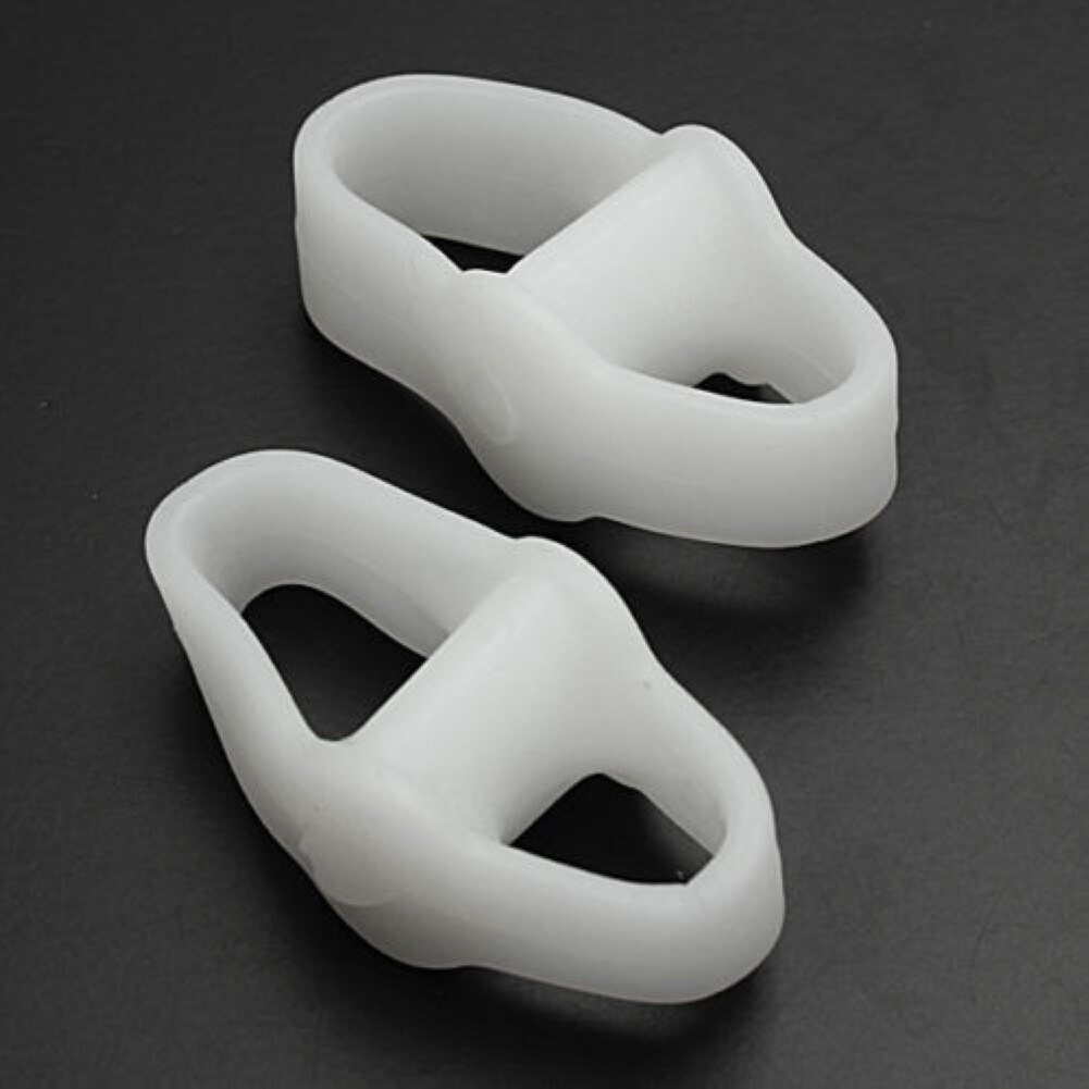 1pair Men Women Foot Health Soft Tools Silicone Overlapping Protect Bunion Pain Relive Correct Valgus Toe Separators