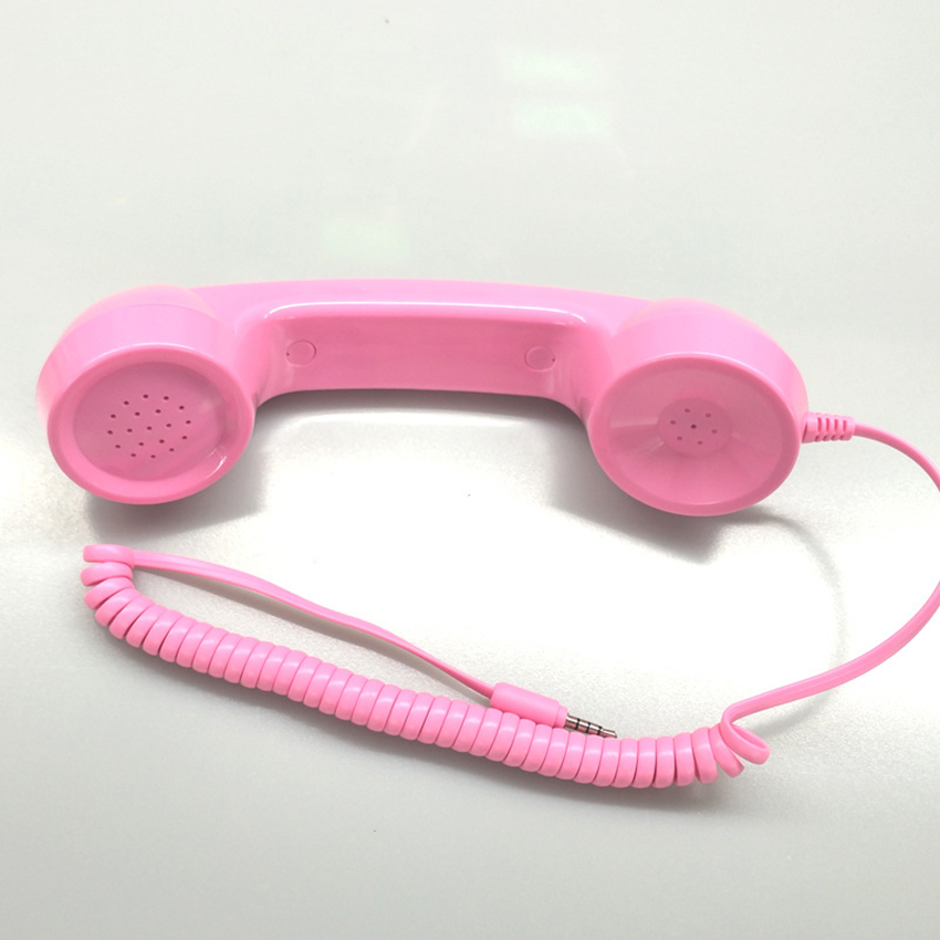 Vintage rétro téléphone combiné téléphone portable récepteur micro Microphone pour téléphone portable Smartphone, prise 3.5mm, câble 100cm