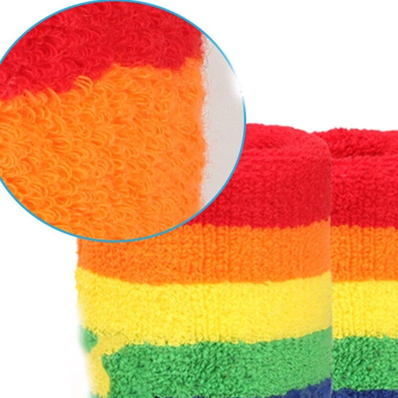 Neon Polsband Pols Wraps Elastische Ademend Neon Hoofdband Gebreide Powerlifting Bandage Polssteun Fitness Bracer