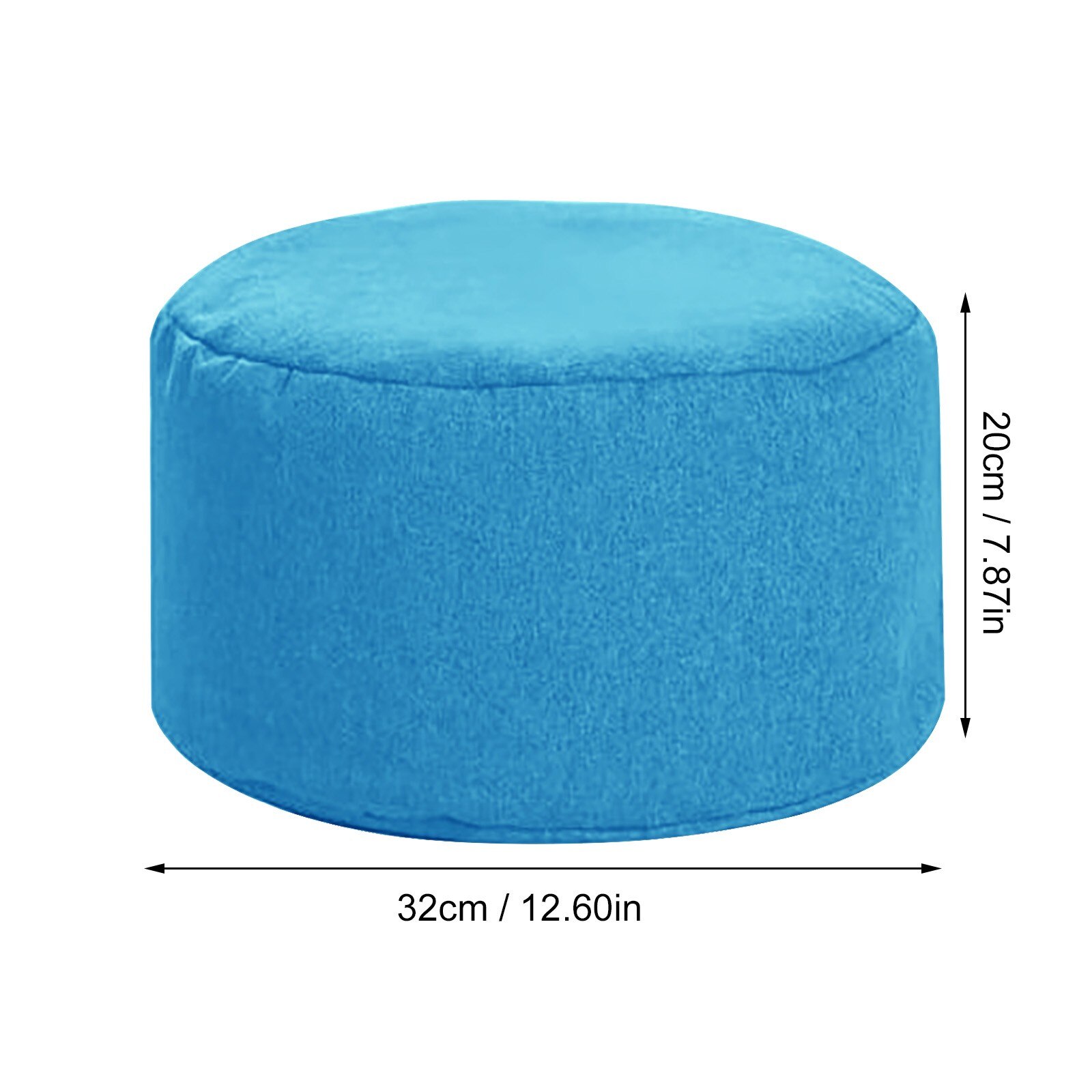 Removable And Washable Linen Cushion Futon Balcony Pedal Cover Fillable Lazy Futon Cushion Round Thick Floor Tatami Pouf