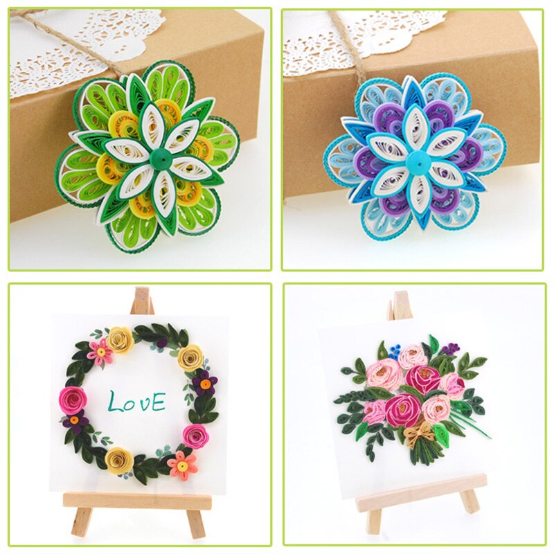 120 Strips Craft Paper Quilling Paper 5mm Origami DIY Art Tools Hand Made Scrapbooking Artwork Party Home Decor
