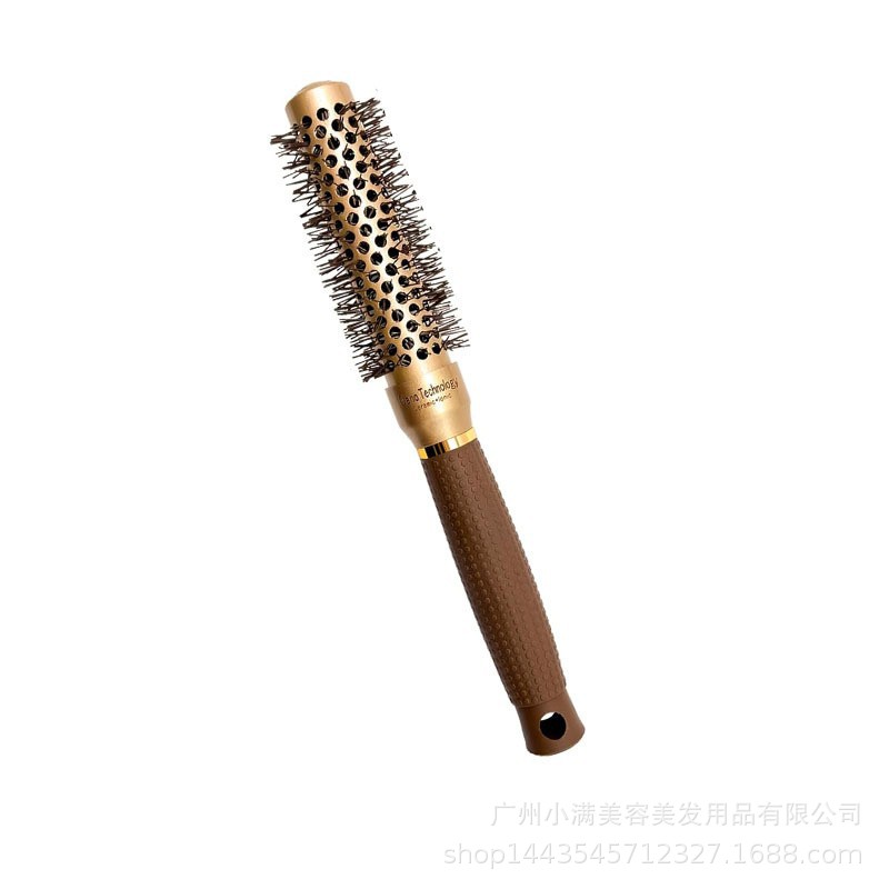 Rodillo de pelo de cerámica, peine de placa grande, rizador de papel de aluminio, peine de peluquería moldeador de aire conductor de calor para hombres y mujeres: Rojo