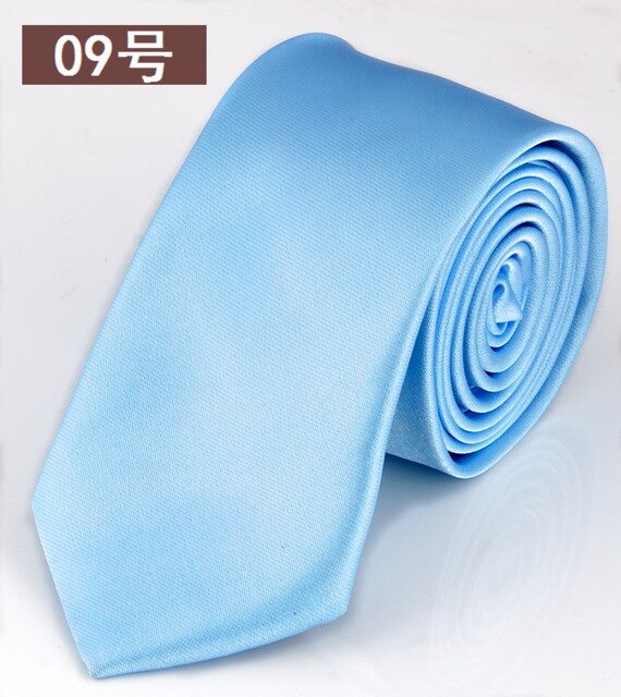 Narrow Casual Arrow Skinny Red Necktie Slim Black Tie For Men 5cm Man Accessories Simplicity For Party Formal Ties: Sky Blue