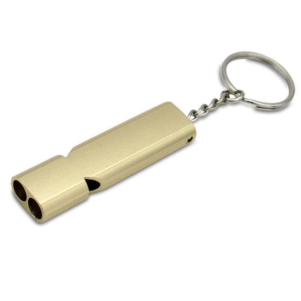 Ultrasound Aluminium Training Fluitje Voor Vogel Hond Eagle Fluitje Dual-Gat: Gold